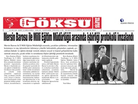 BASINDA BAROMUZ (Mersin Barosu ve İl Milli Eğitim Müdürlüğü Çocuklar İçin Protokol İmzaladı)