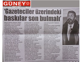 BASINDA BAROMUZ (Başkanımızın Çalışan Gazeteciler Günü Mesajı)