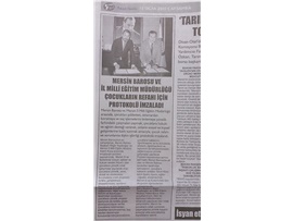 BASINDA BAROMUZ (Mersin Barosu ve İl Milli Eğitim Müdürlüğü Çocuklar İçin Protokol İmzaladı)