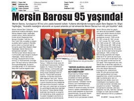 BASINDA BAROMUZ (Mersin Barosu 95 Yaşında)