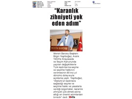 BASINDA BAROMUZ (Kadına Seçme ve Seçilme Hakkının Verilmesinin 85. Yıldönümü