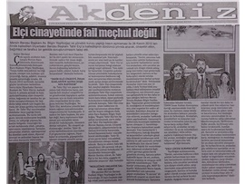 BASINDA BAROMUZ (Mersin Barosu Tahir Elçi'yi Andı)
