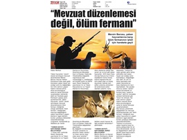 Mersin Barosu, yaban hayvanlarına karşı ölüm fermanı için harekete geçti