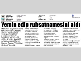 BASINDA BAROMUZ (Başkan Vekilimiz Gazi Özdemir: "Avukatın Olmadığı Hukuk Sistemi Sağlıklı İşlemez")