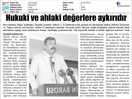 BASINDA BAROMUZ (Kadın Avukatın Etek Boyuna Müdahaleye Kınama)