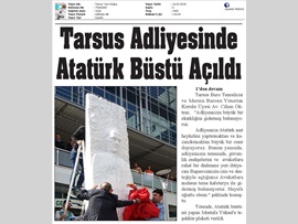 BASINDA BAROMUZ (Mersin Barosu Tarsus Adliyesi'nde  Atatürk Büstü ve Kafeterya Açtı)