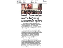 BASINDA BAROMUZ (Mersin Barosu'ndan Madde Bağımlılığı ile Mücadele Eğitimi)