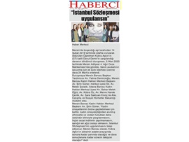 BASINDA BAROMUZ (Mersin Barosu Kadın Hakları Merkezi Kübra Aşkın Davasına Katıldı)
