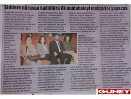 BASINDA BAROMUZ (Muhtarlar Şiddete Uğrayan Kadınlara İlk Desteği Verecek)