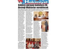 BASINDA BAROMUZ (Muhtarlar Şiddete Uğrayan Kadınlara İlk Desteği Verecek)