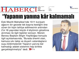 BASINDA BAROMUZ (Başkanımızın, Ağaç Kesen Kişilerin Tutuklanması ile İlgili Açıklaması)