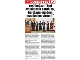BASINDA BAROMUZ (Yeşilboğaz: "İşçi Avukatların Sorunları Baroların Gündemine Alınmalı")
