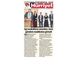 BASINDA BAROMUZ (Yeşilboğaz: "İşçi Avukatların Sorunları Baroların Gündemine Alınmalı")