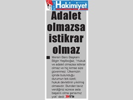 BASINDA BAROMUZ (Stj. Avukatlar Ziyaret-Baro Başkanları Toplantısı Değerlendirme)