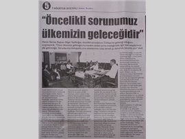 BASINDA BAROMUZ (Stj. Avukatlar Ziyaret-Baro Başkanları Toplantısı Değerlendirme)