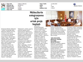BASINDA BAROMUZ (Mültecilerin Entegrasyonu İçin Ortak Proje Başlıyor)
