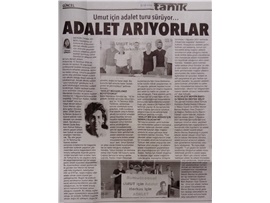"Umut için adalet, herkes için adalet" turu Mersin'de