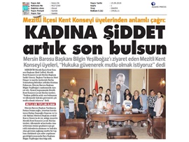 BASINDA BAROMUZ (Çocuklardan Kadına Şiddetin Önlenmesi Çağrısı)