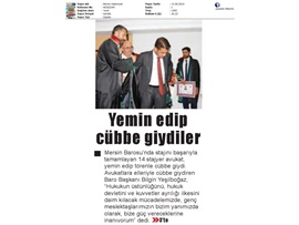 BASINDA BAROMUZ (Yemin Töreni-"Hukuk Üçüncü Güç Olmaz Zorunda")