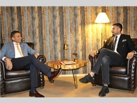 BARO BAŞKANIMIZ AV. ALİ ER, AV. EMRE CANCI'YI OFİSİNDE ZİYARET ETTİ