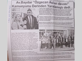 BASINDA BAROMUZ (Özgecan Davası) 02.10.2017