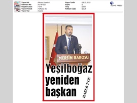BASINDA BAROMUZ (Baro Başkanımız Av. Bilgin Yeşilboğaz, Yeniden Başkan Seçildi)