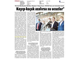 BASINDA BAROMUZ (BAŞKANIMIZ YEŞİLBOĞAZ SCADA TESİSİNİN AÇILIŞINI YAPTI)