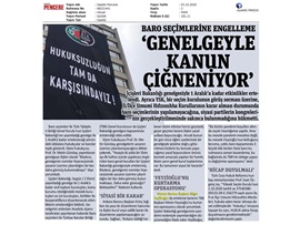 BASINDA BAROMUZ (Baro seçimlerinin ertelenmesine tepki ve açılan dava)