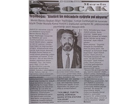 BASINDA BAROMUZ (Yeşilboğaz, "Atatürk'ün mücadele ışığıyla yol alıyoruz")