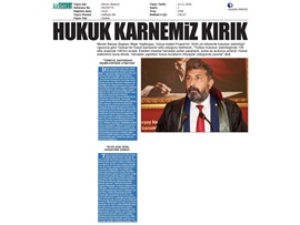 BASINDA BAROMUZ (Yeşilboğaz: "Hukuk karnemiz kırık")
