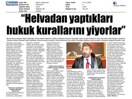 BASINDA BAROMUZ (Yeşilboğaz: "Hukuk karnemiz kırık")