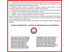 İSTANBUL SÖZLEŞMESİ HAYAT KURTARIR, İSTANBUL SÖZLEŞMESİ YAŞATIR!