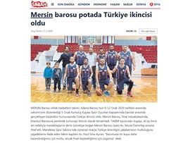 BASINDA BAROMUZ (Mersin Barosu Basketbol Takımı Türkiye İkincisi Oldu)