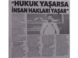 BASINDA BAROMUZ (Yeşilboğaz: "Hukuk Yaşarsa, İnsan Hakları Yaşar")