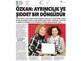 BASINDA BAROMUZ (Av. Ezgi Özkan: "Ayrımcılık ve Şiddet Döngüsü Kırılmalıdır")