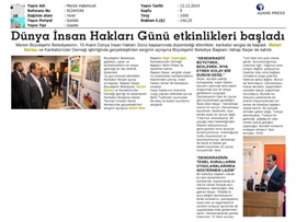 BASINDA BAROMUZ (İnsan Hakları Karikatür Sergisi Açılışı- "İnsan Hakları Gücünü Hukuktan Alır")
