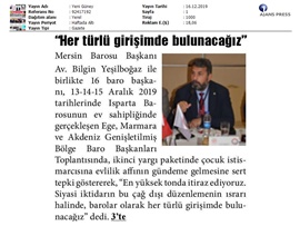 BASINDA BAROMUZ (Baro Başkanları, Çocuk İstismarı, Kadına Şiddet ve Mesleki Sorunları Masaya Yatırdı)
