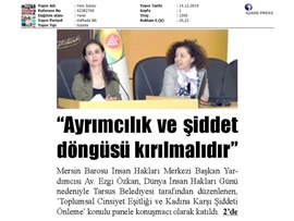 BASINDA BAROMUZ (Av. Ezgi Özkan: "Ayrımcılık ve Şiddet Döngüsü Kırılmalıdır")