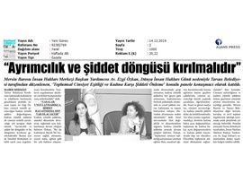 BASINDA BAROMUZ (Av. Ezgi Özkan: "Ayrımcılık ve Şiddet Döngüsü Kırılmalıdır")