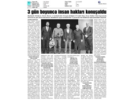 BASINDA BAROMUZ (Mersin'de Üç Gün Boyunca İnsan Hakları Konuşuldu)