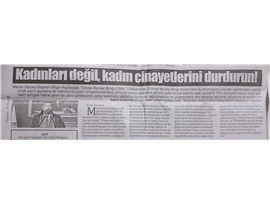BASINDA BAROMUZ (Yeşilboğaz, "Kadınları Değil, Kadın Cinayetlerini Durdurun")