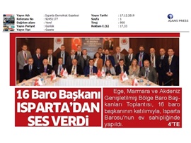 BASINDA BAROMUZ (Baro Başkanları, Çocuk İstismarı, Kadına Şiddet ve Mesleki Sorunları Masaya Yatırdı)