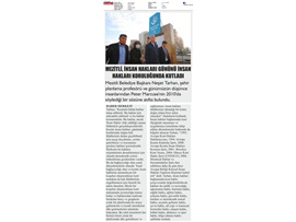 BASINDA BAROMUZ (Başkanımız Yeşilboğaz, Mezitli Belediyesi'nin İnsan Hakları Günü etkinliğine katıldı)