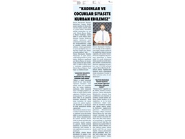 BASINDA BAROMUZ (Kadına şiddet ve çocuk hakları işbirliğine, Cumhur İttifakı engeli)