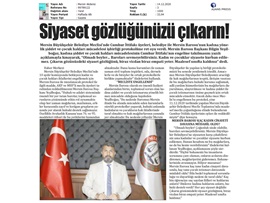 BASINDA BAROMUZ (Kadına şiddet ve çocuk hakları işbirliğine, Cumhur İttifakı engeli)