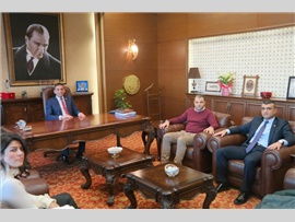Ziyaret-Antalya  Barosu Başkanı Av.Polat BALKAN, Başkanımızı makamında ziyaret ettiler.