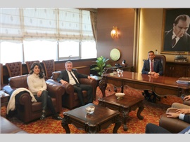 Ziyaret-Antalya  Barosu Başkanı Av.Polat BALKAN, Başkanımızı makamında ziyaret ettiler.