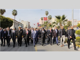 Baro başkanımız,Gazi Mustafa Kemal  Atatürk’ün Mersin’e gelişinin kutlama törenine katıldı.
