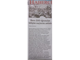 BASINDA BAROMUZ (Mersin Barosu 200 Öğrenciye Suç Türlerini ve Bilişim Suçlarını Anlattı)