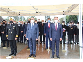 BAŞKANIMIZ YEŞİLBOĞAZ, ATATÜRK’ÜN MERSİN’E GELİŞİNİN YILDÖNÜMÜ TÖRENİNE KATILDI